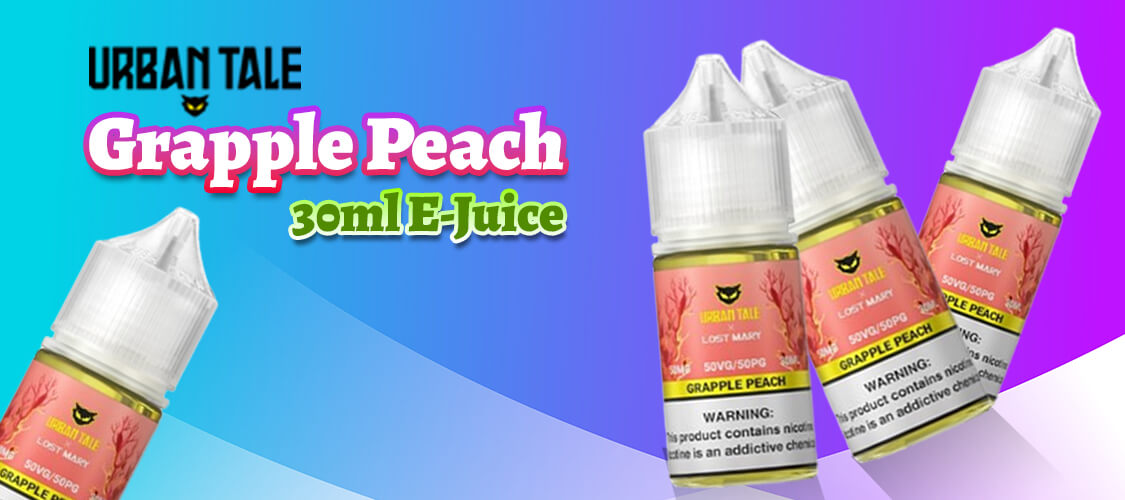 Urban Tale Grapple Peach Salts 30ml E-Juice